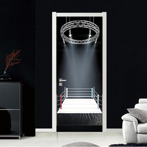 3D arena stage lighting door mural Wallpaper AJ Wallpaper
