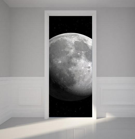 3D space future planet door mural Wallpaper AJ Wallpaper