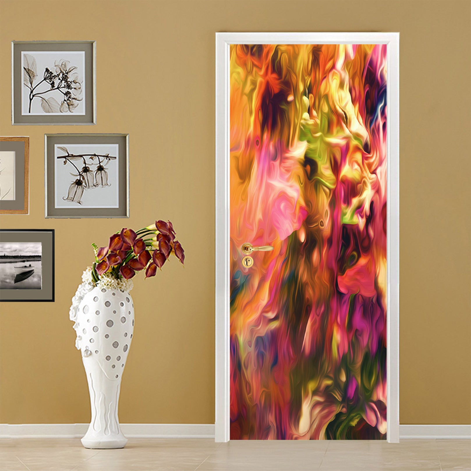 3D Colorful 25008 Door Mural