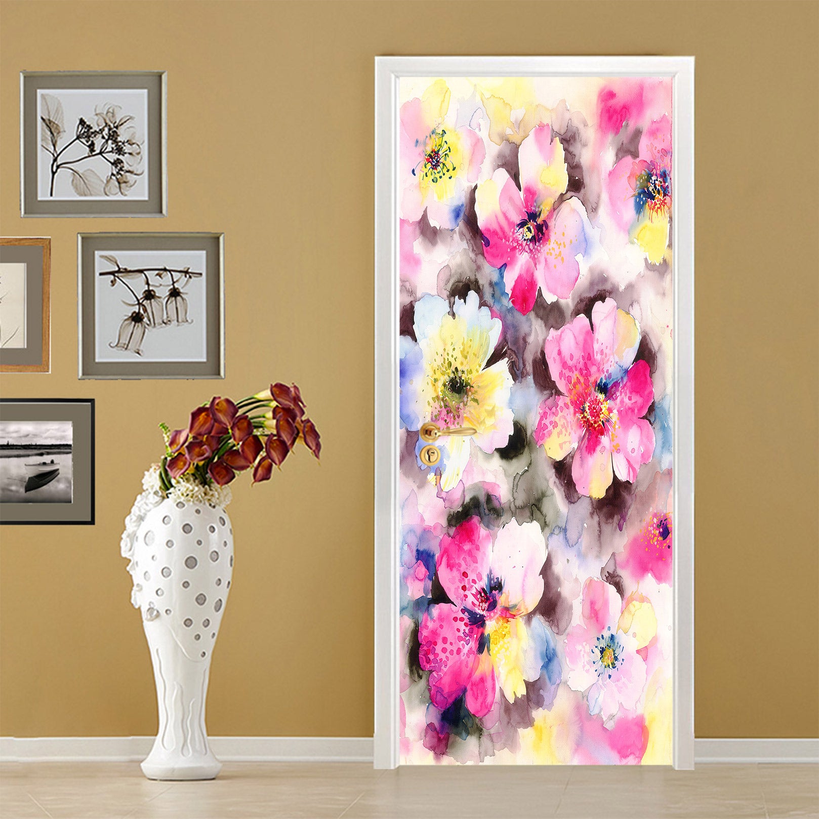 3D Flowers 25006 Door Mural