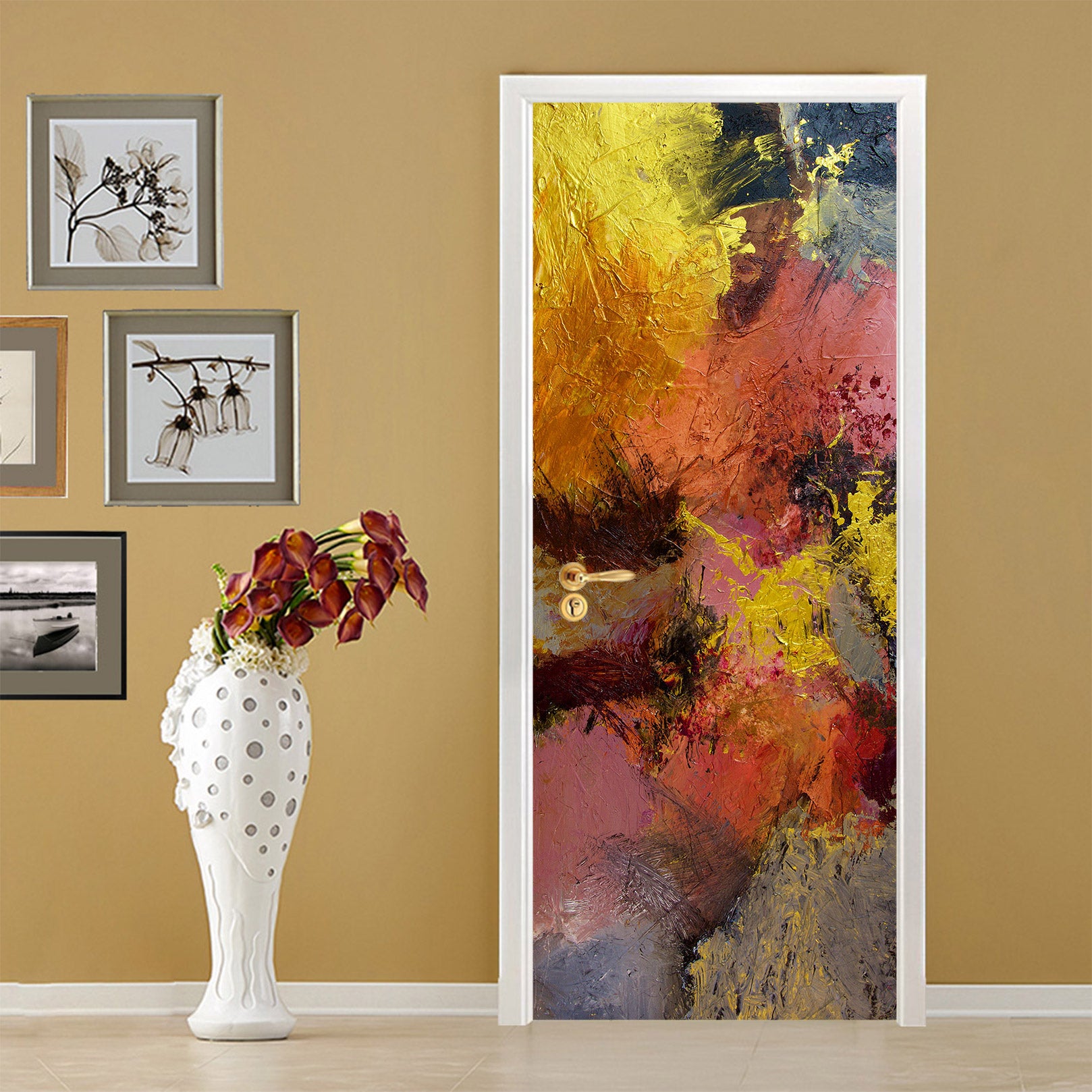 3D Brown Pattern 93140 Allan P. Friedlander Door Mural