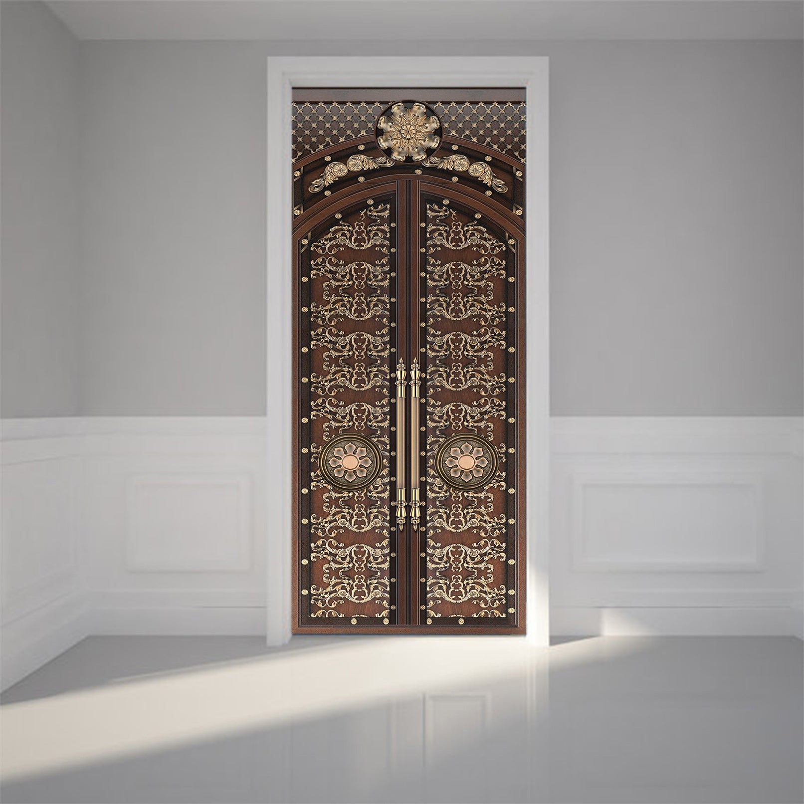 3D Retro Bronze Door 046 Door Mural
