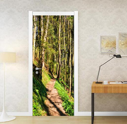 3D tunnel hole lighting door mural Wallpaper AJ Wallpaper