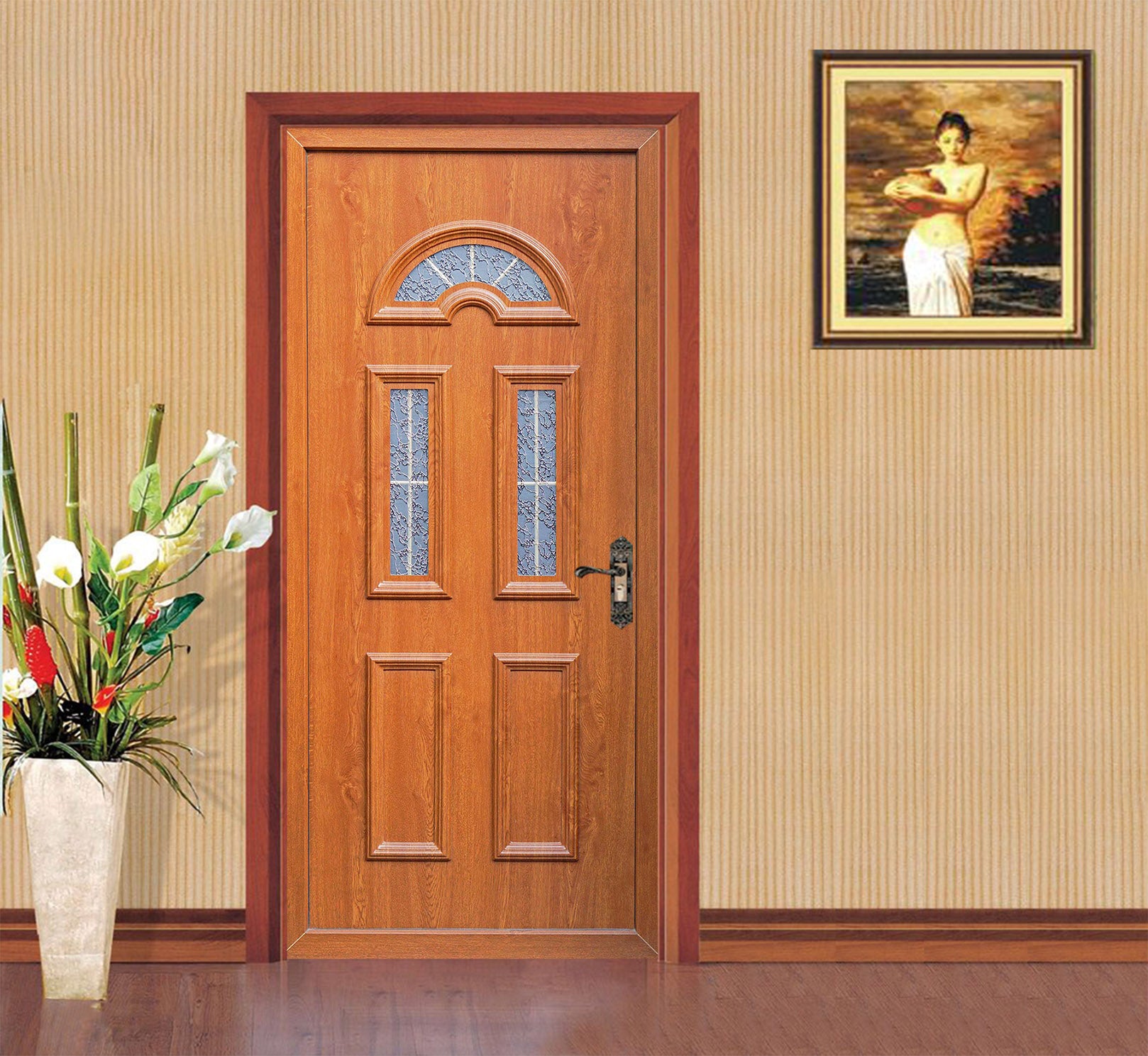 3D Vintage Wooden Door 025 Door Mural