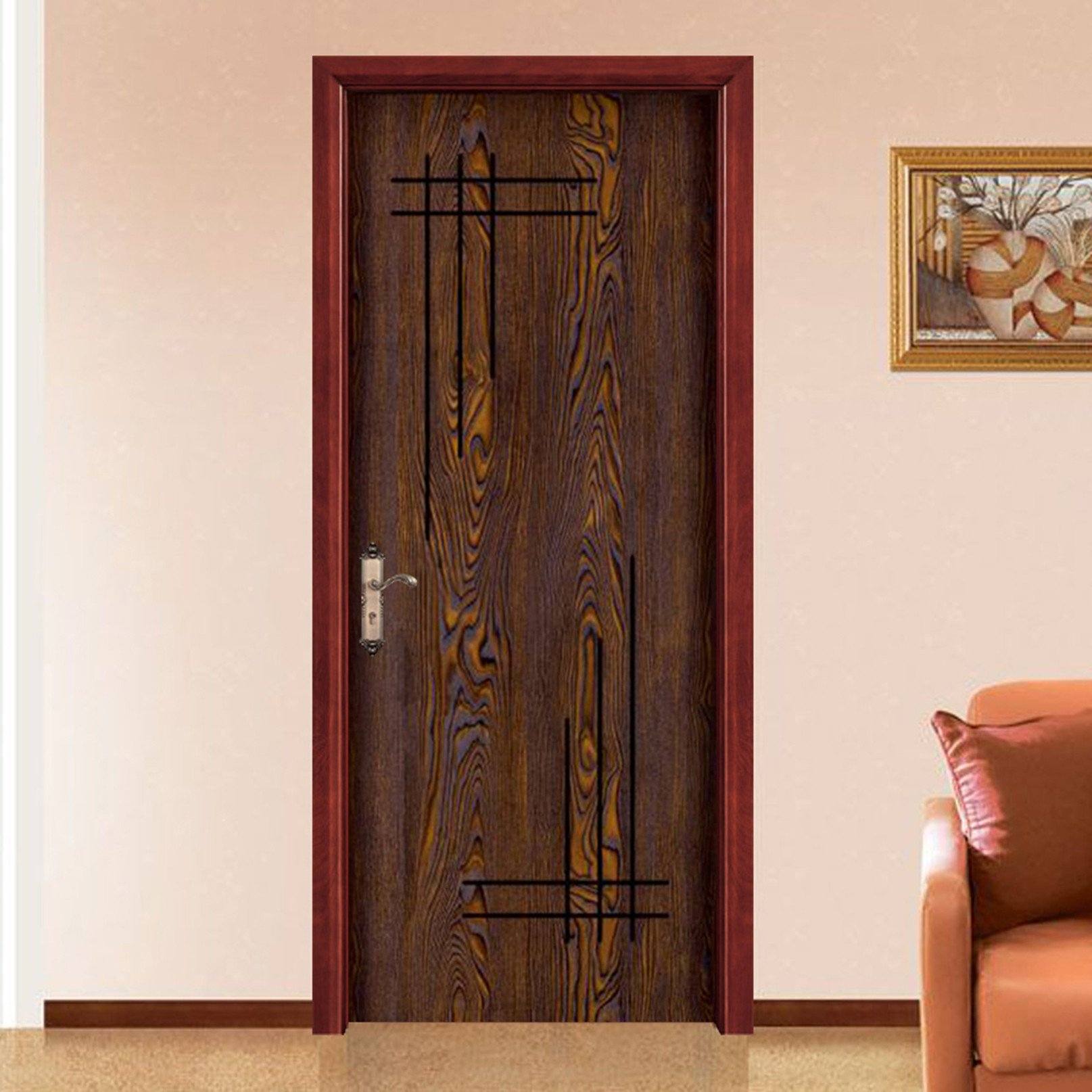 3D Wooden Plank Lines 43 Door Mural Wallpaper AJ Wallpaper