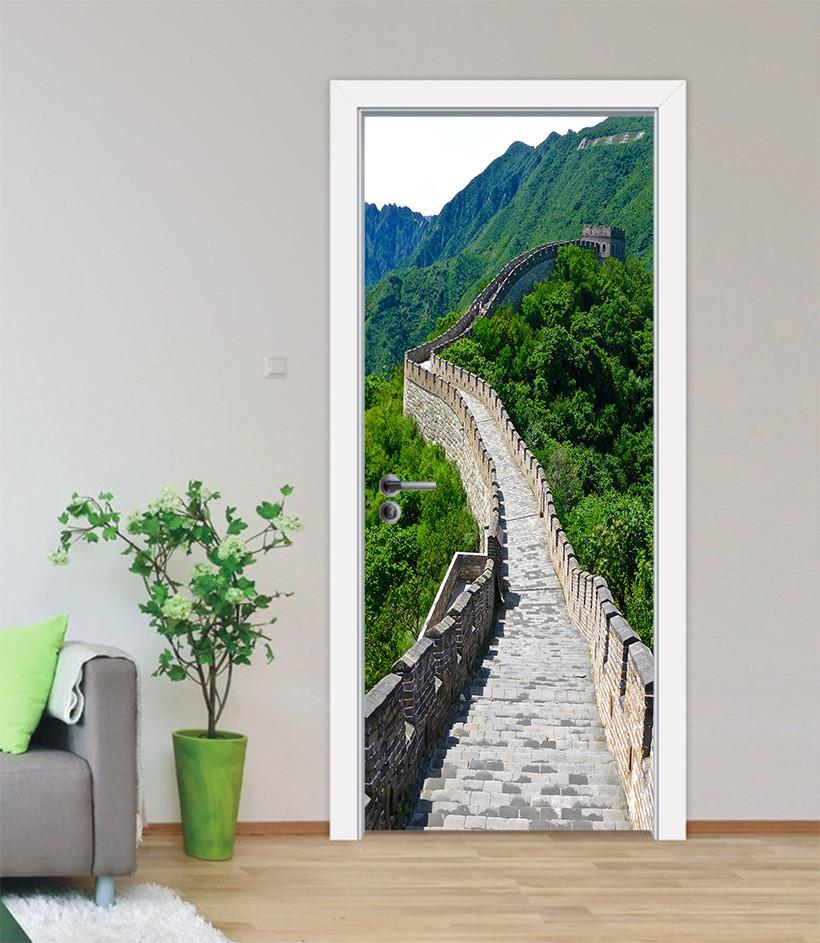 3D great Wall scenery door mural Wallpaper AJ Wallpaper