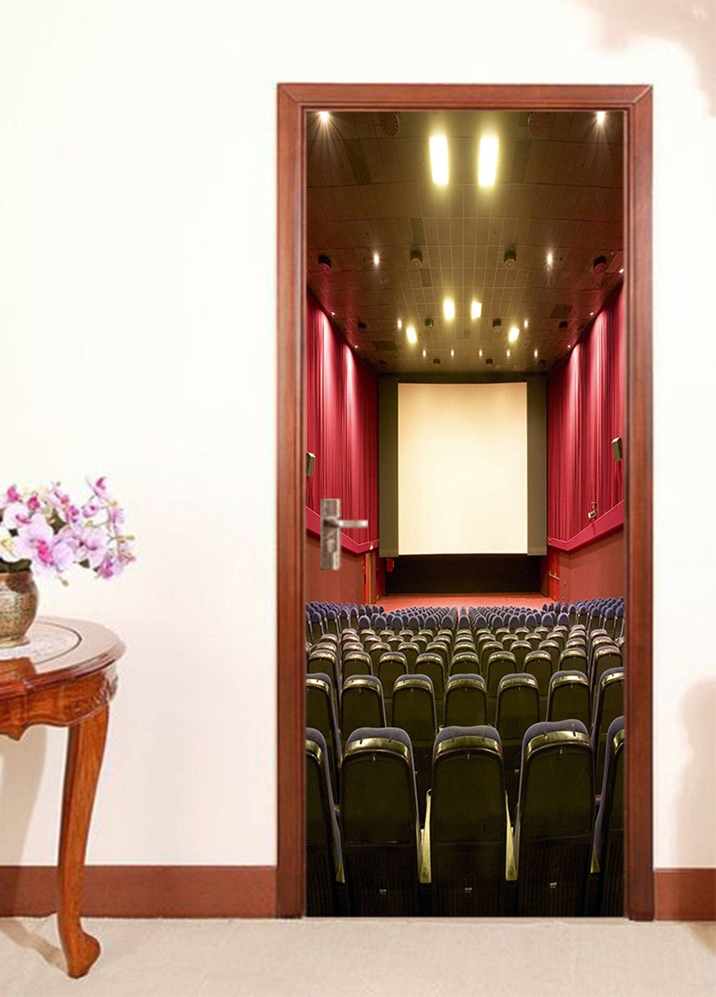 3D Conference Hall 61 Door Mural Wallpaper AJ Wallpaper