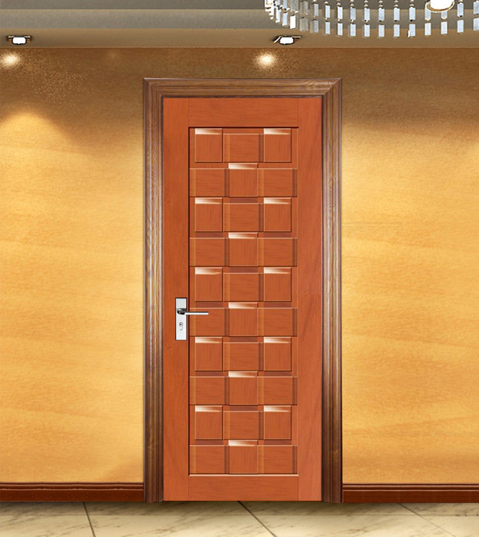 3D Squares Patterns 47 Door Mural Wallpaper AJ Wallpaper