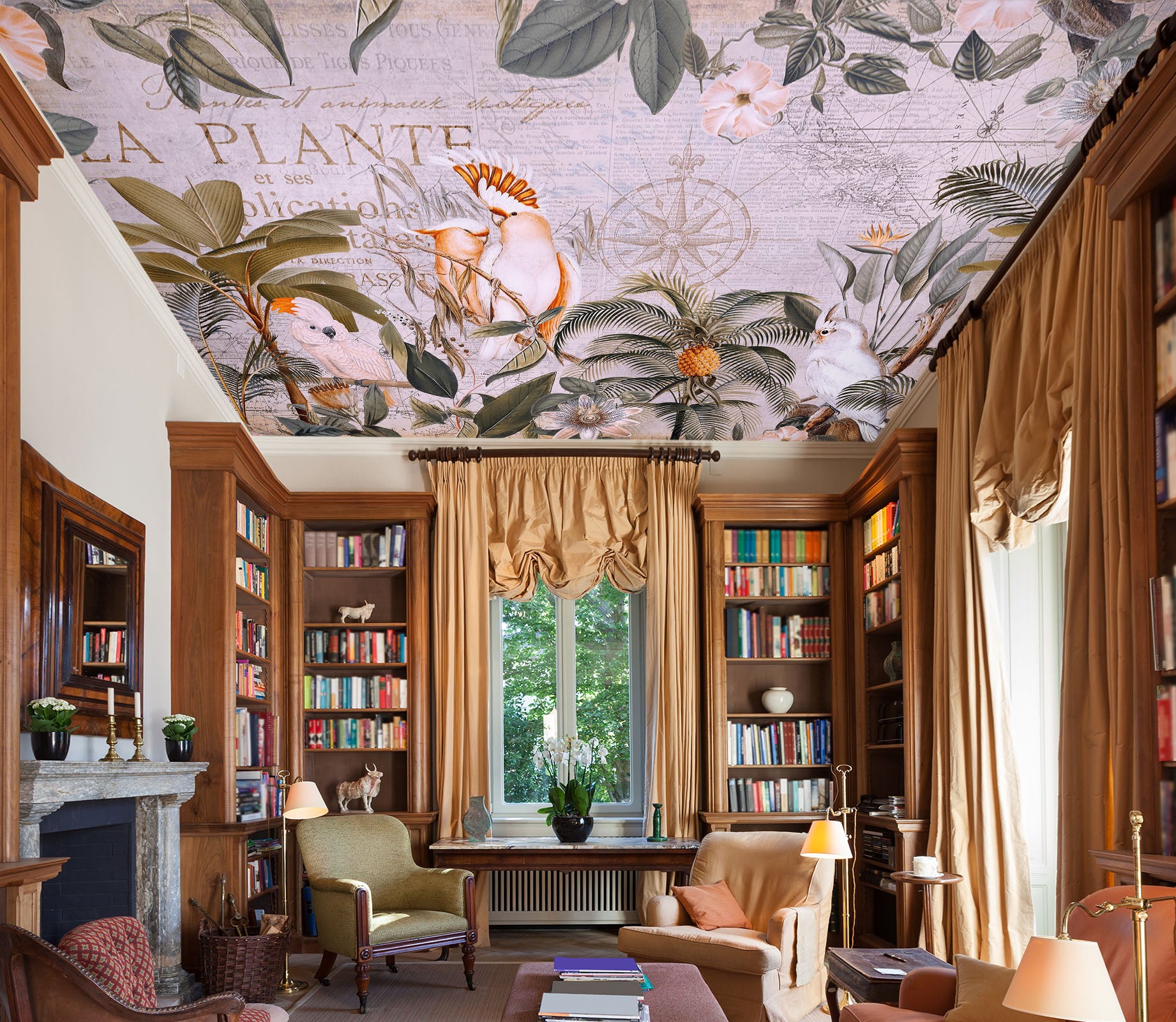 3D Tropical Plants 5273 Andrea Haase Ceiling Wallpaper Murals