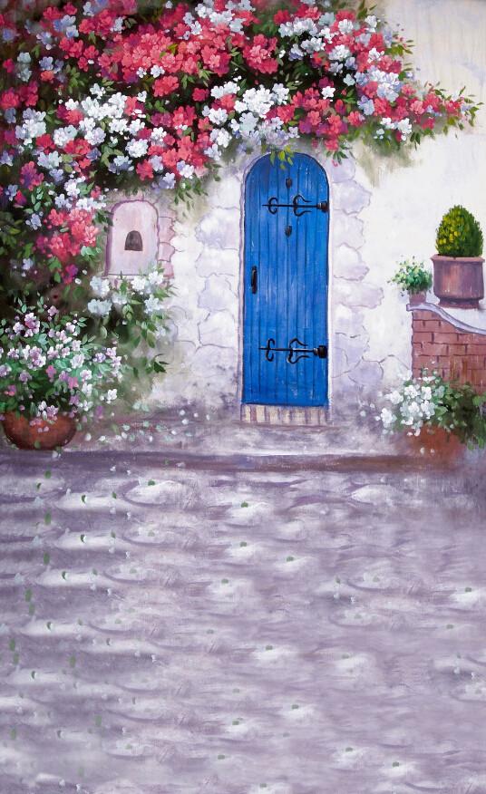 Gate Flowers Wallpaper AJ Wallpaper