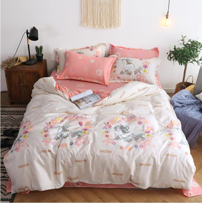 3D Wreath Unicorn 13035 Bed Pillowcases Quilt