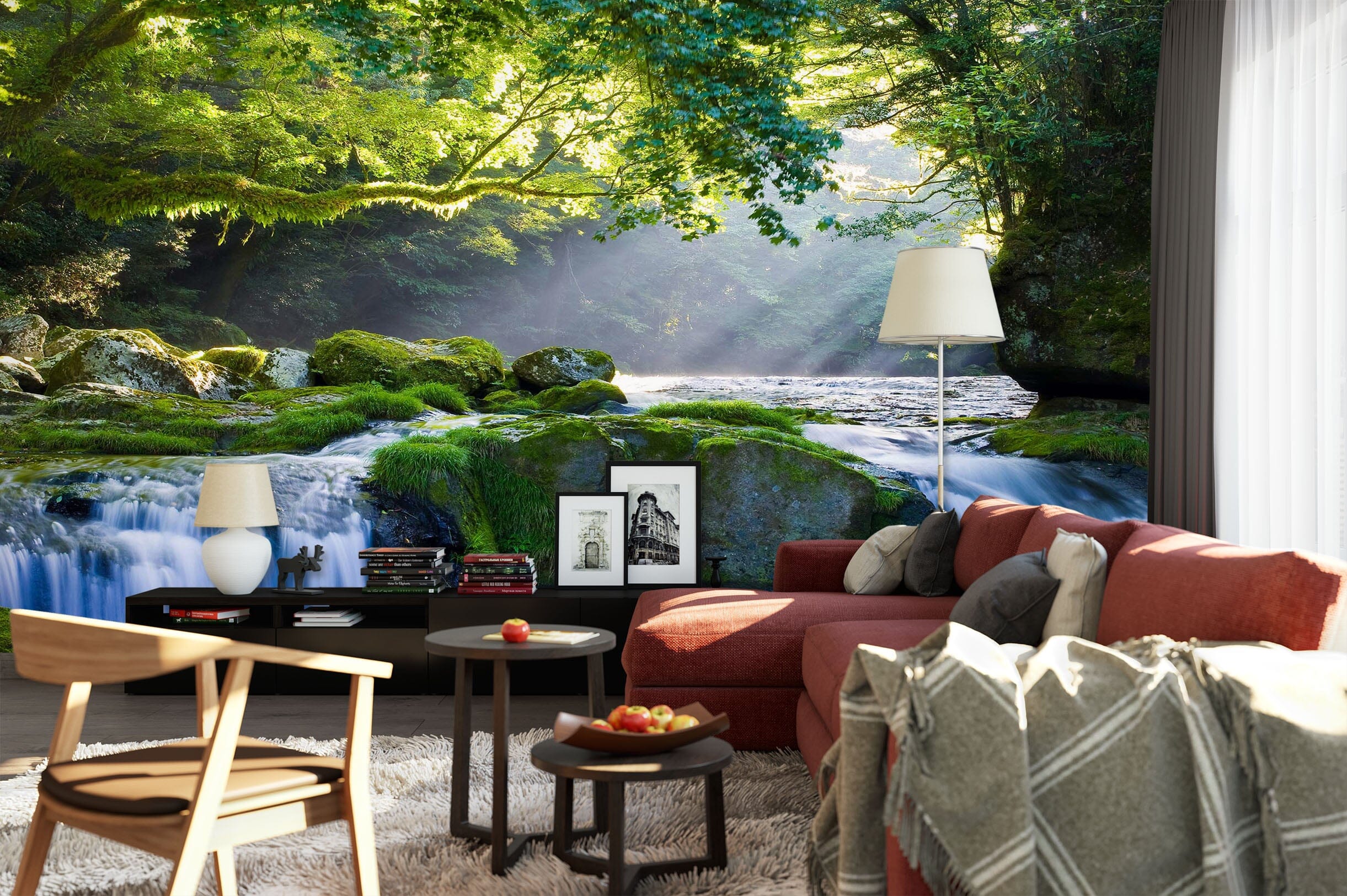 3D Waterfall 1441 Wall Murals Wallpaper AJ Wallpaper 2