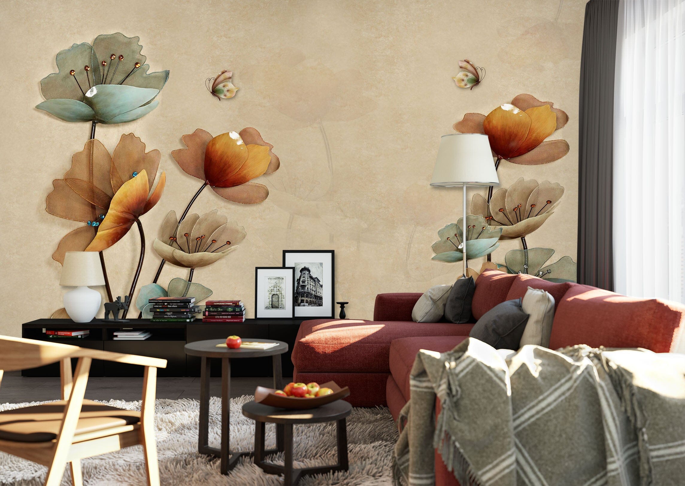 3D Lotus Leaf 1545 Wall Murals Wallpaper AJ Wallpaper 2