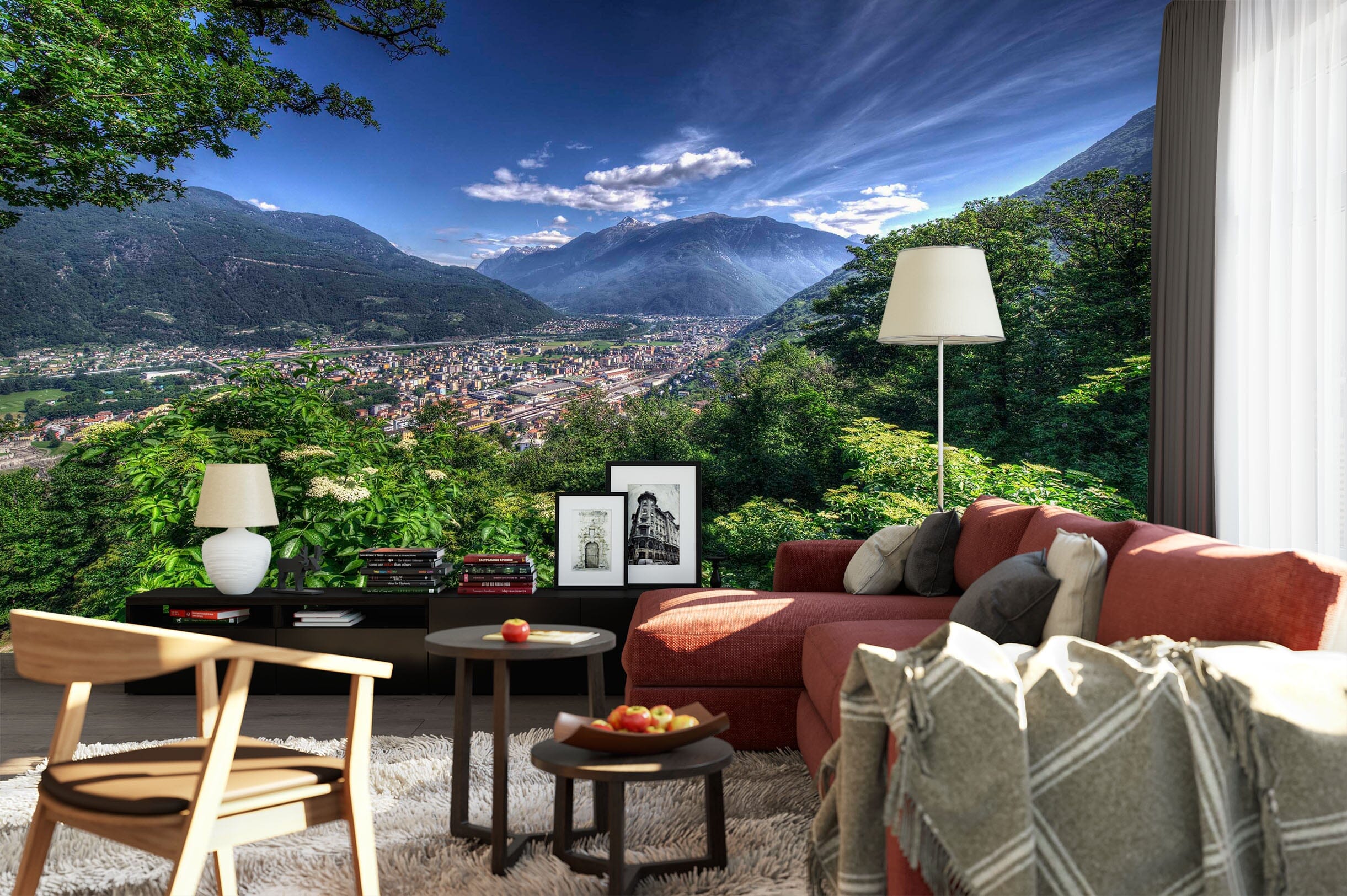 3D Mountain Woods 1501 Wall Murals Wallpaper AJ Wallpaper 2