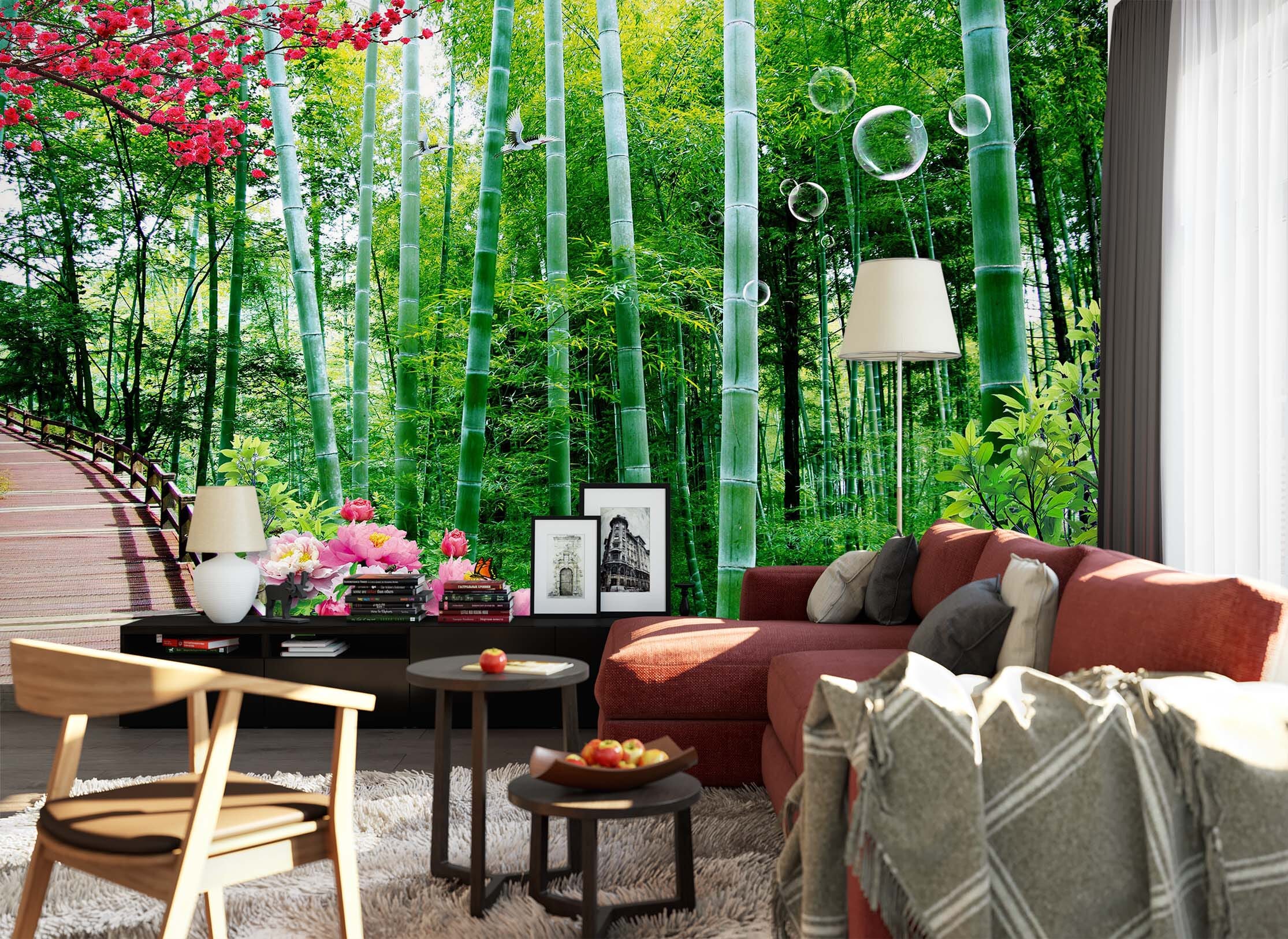 3D Peony 1525 Wall Murals Wallpaper AJ Wallpaper 2