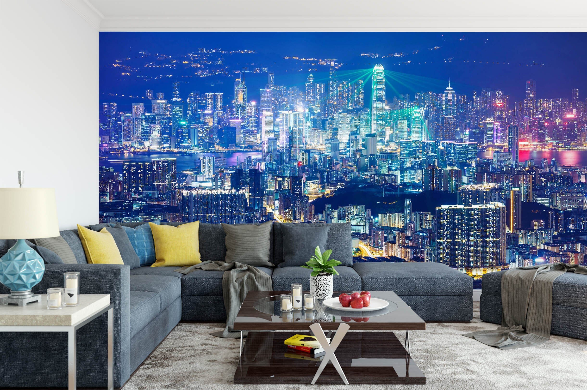 3D City Night 1454 Wall Murals Wallpaper AJ Wallpaper 2