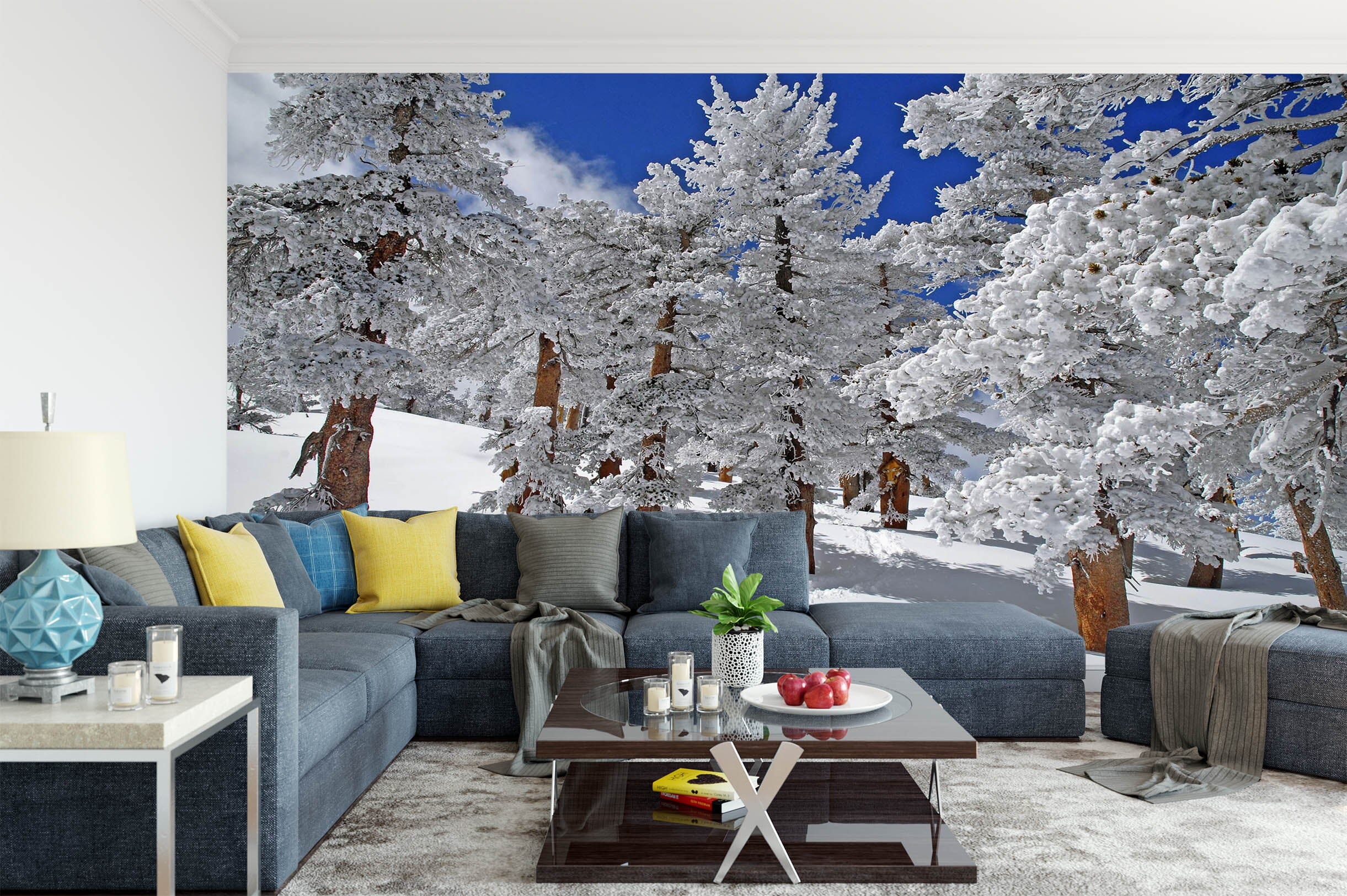 3D Snow Scene 1515 Wall Murals Wallpaper AJ Wallpaper 2