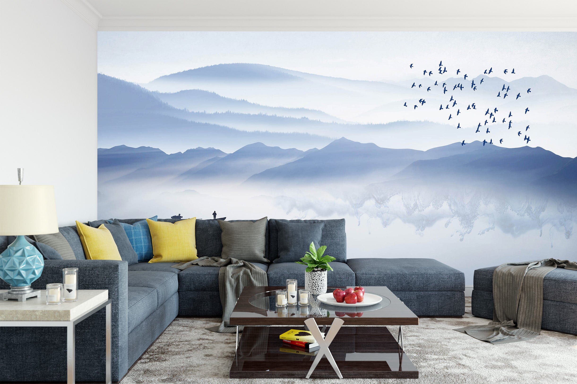 3D Landscape Lake 1454 Wall Murals Wallpaper AJ Wallpaper 2