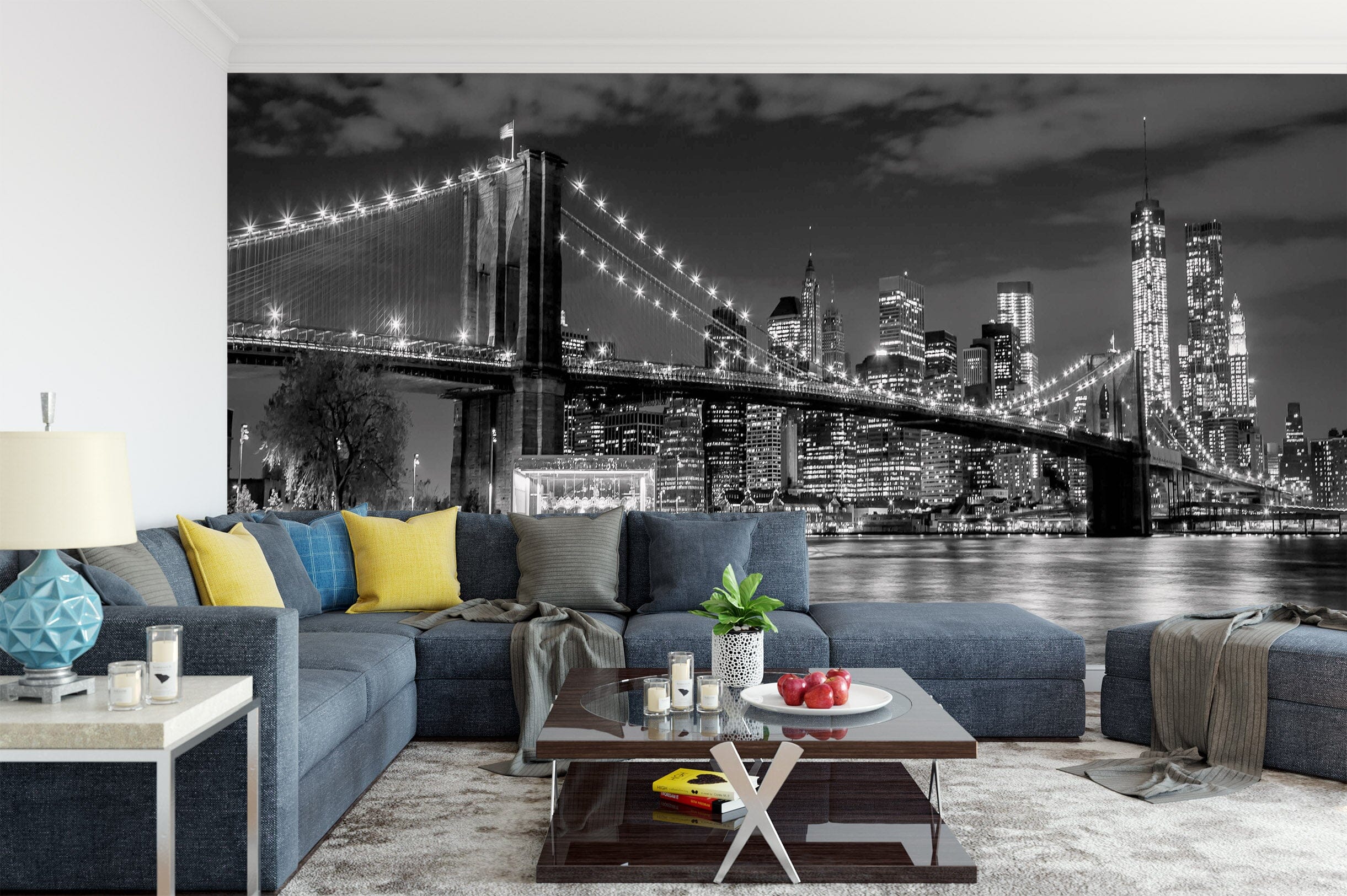 3D New York Bridge 1452 Wall Murals Wallpaper AJ Wallpaper 2