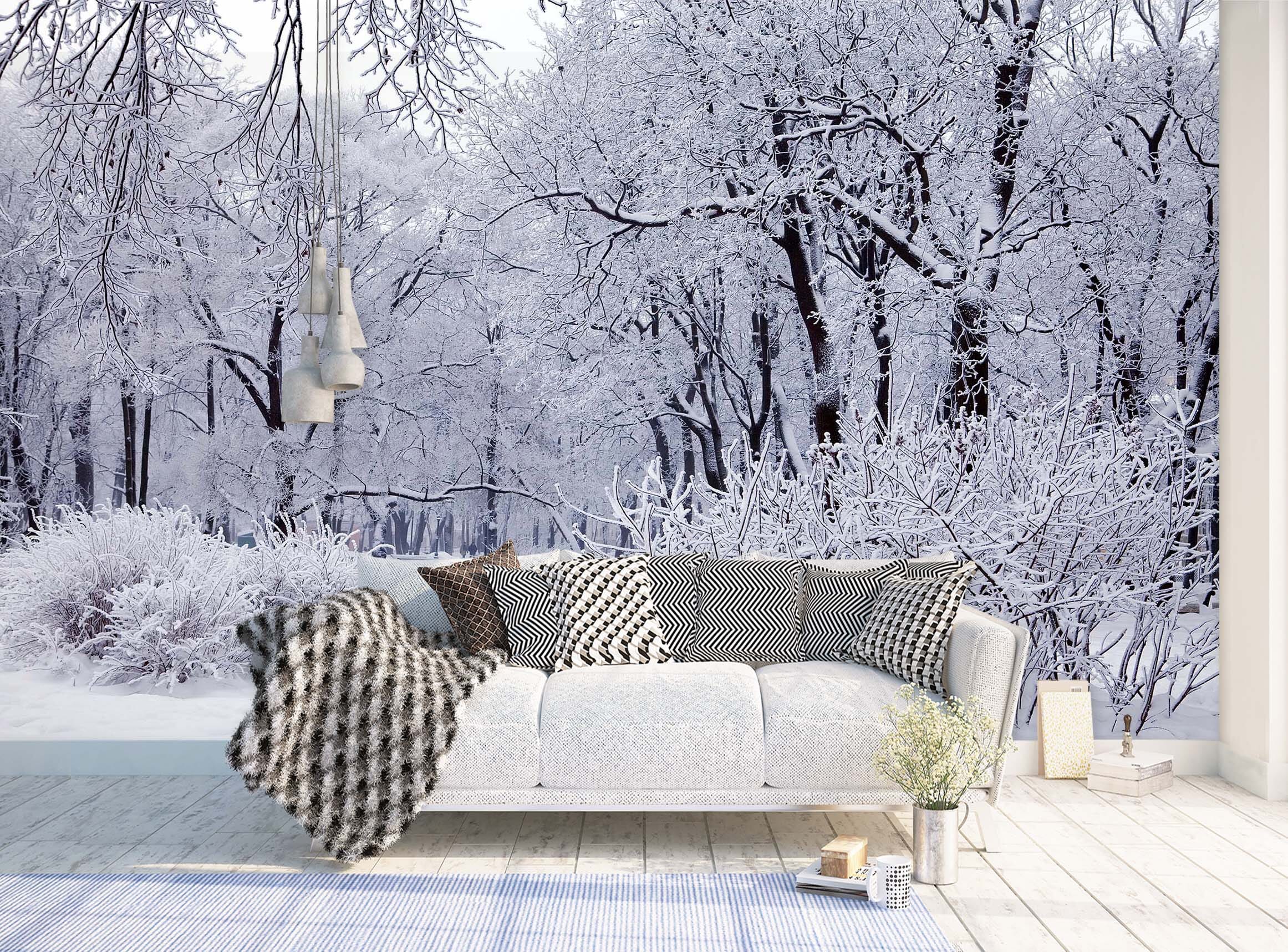 3D Snow White Woods 1438 Wall Murals Wallpaper AJ Wallpaper 2