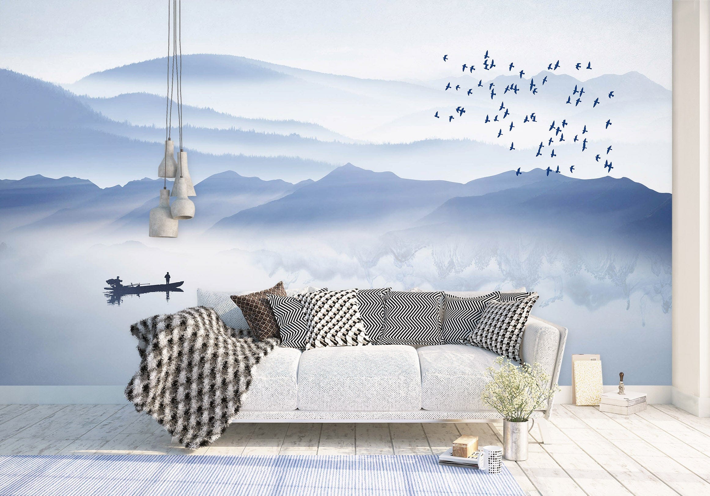 3D Landscape Lake 1454 Wall Murals Wallpaper AJ Wallpaper 2