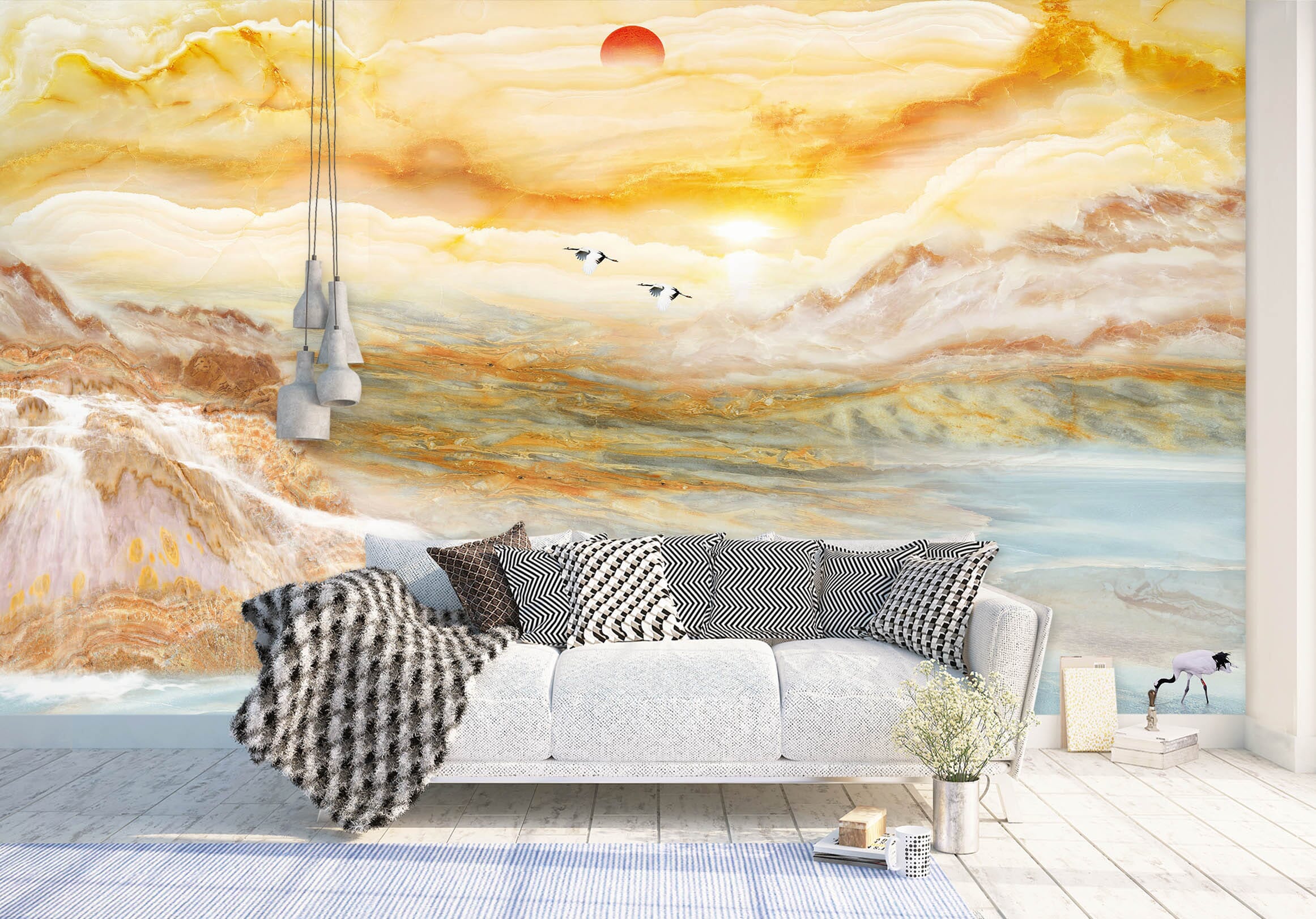 3D Valley River 1512 Wall Murals Wallpaper AJ Wallpaper 2