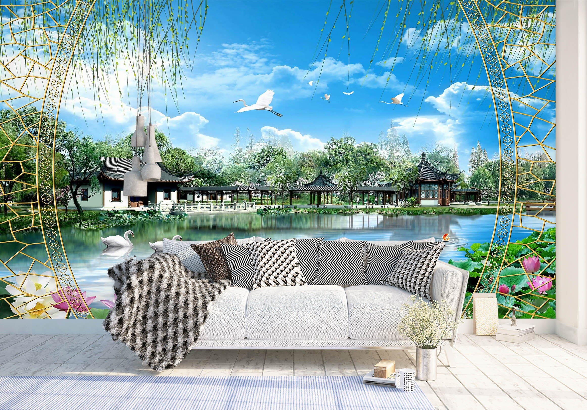 3D Spring Park 1420 Wall Murals Wallpaper AJ Wallpaper 2