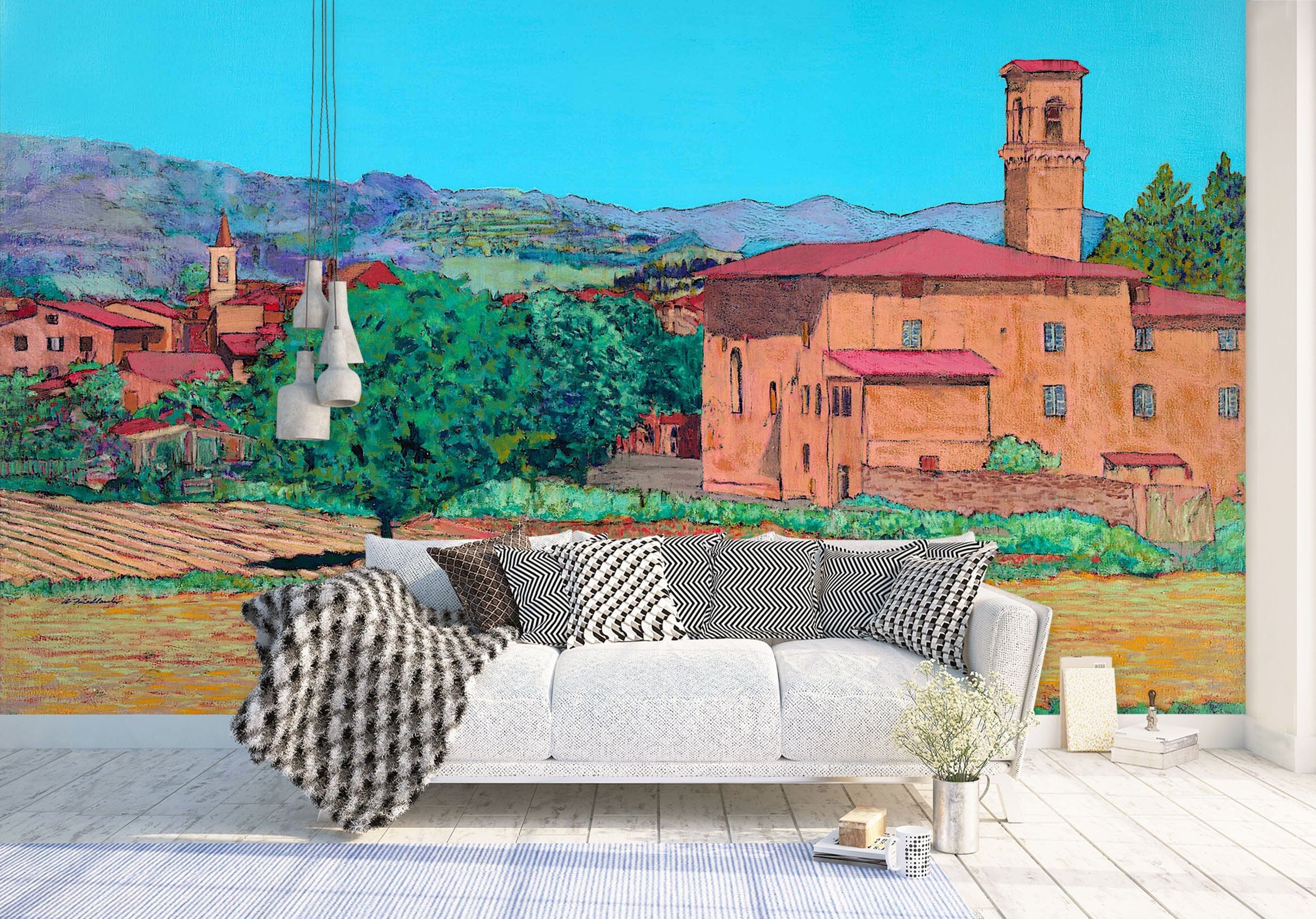 3D Painted Villa 252 Allan P. Friedlander Wall Mural Wall Murals Wallpaper AJ Wallpaper 2