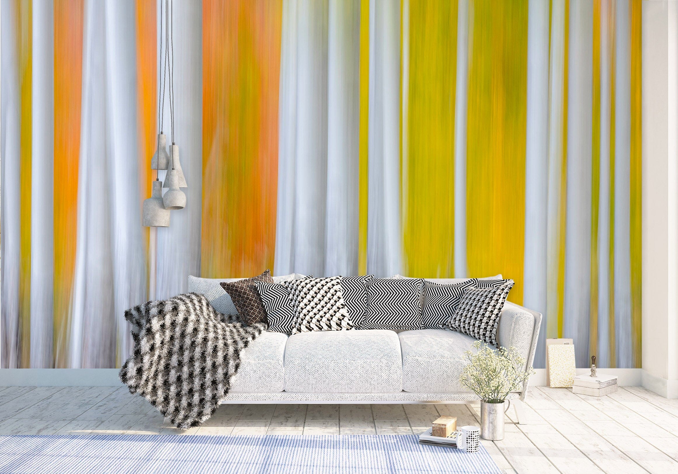 3D White Trunk 1440 Marco Carmassi Wall Mural Wall Murals Wallpaper AJ Wallpaper 2