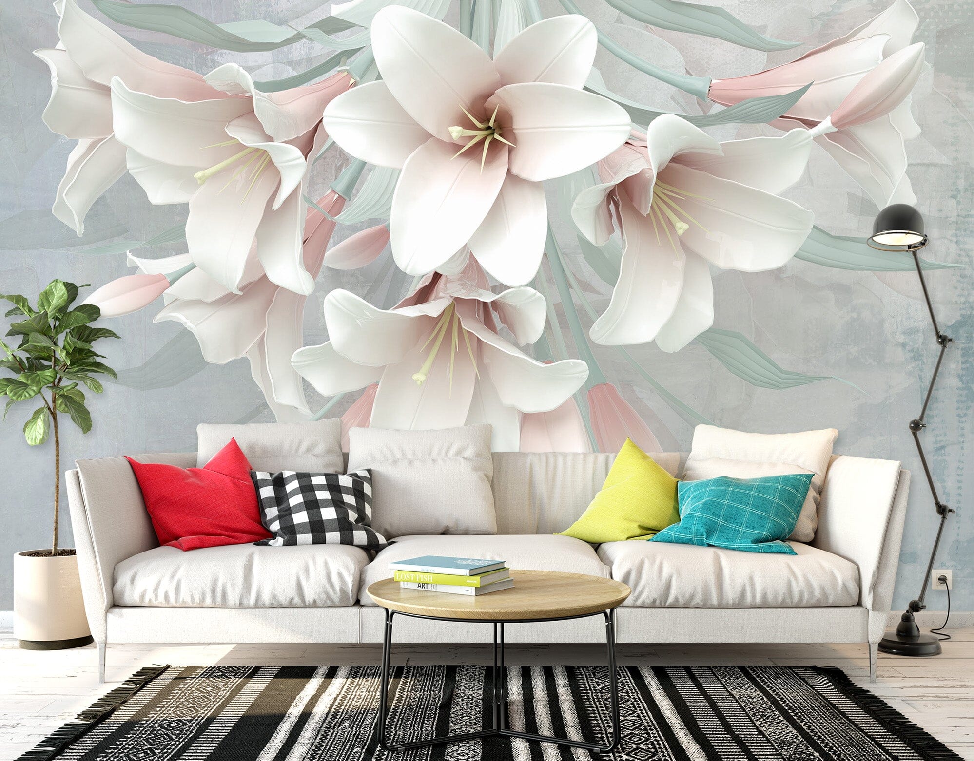 3D Peach Blossom 1464 Wall Murals Wallpaper AJ Wallpaper 2