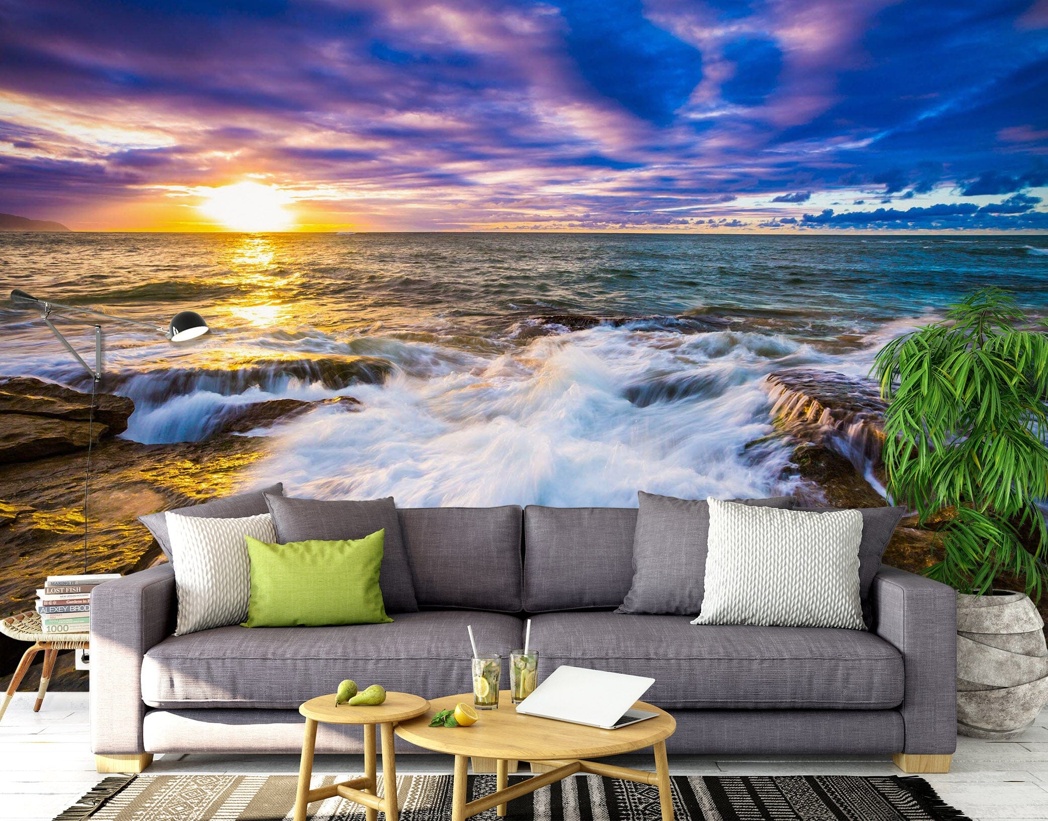 3D Sunset 1488 Wall Murals Wallpaper AJ Wallpaper 2