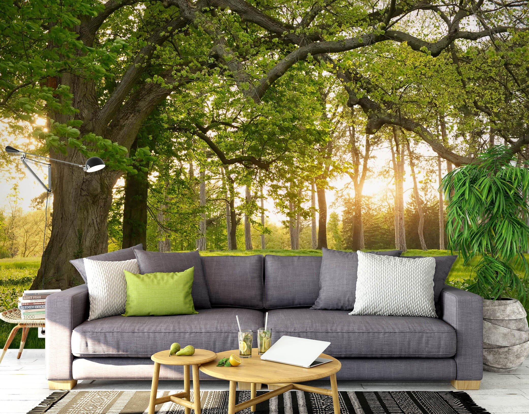 3D Grass Sunshine 1504 Wall Murals Wallpaper AJ Wallpaper 2