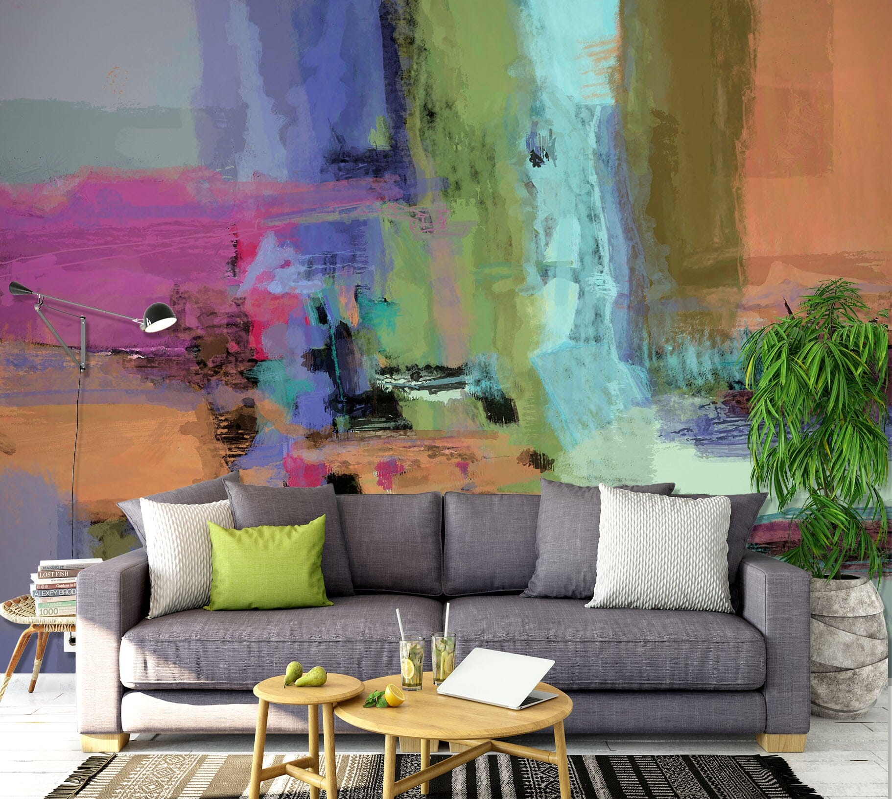3D Abstract River 1518 Michael Tienhaara Wall Mural Wall Murals Wallpaper AJ Wallpaper 2
