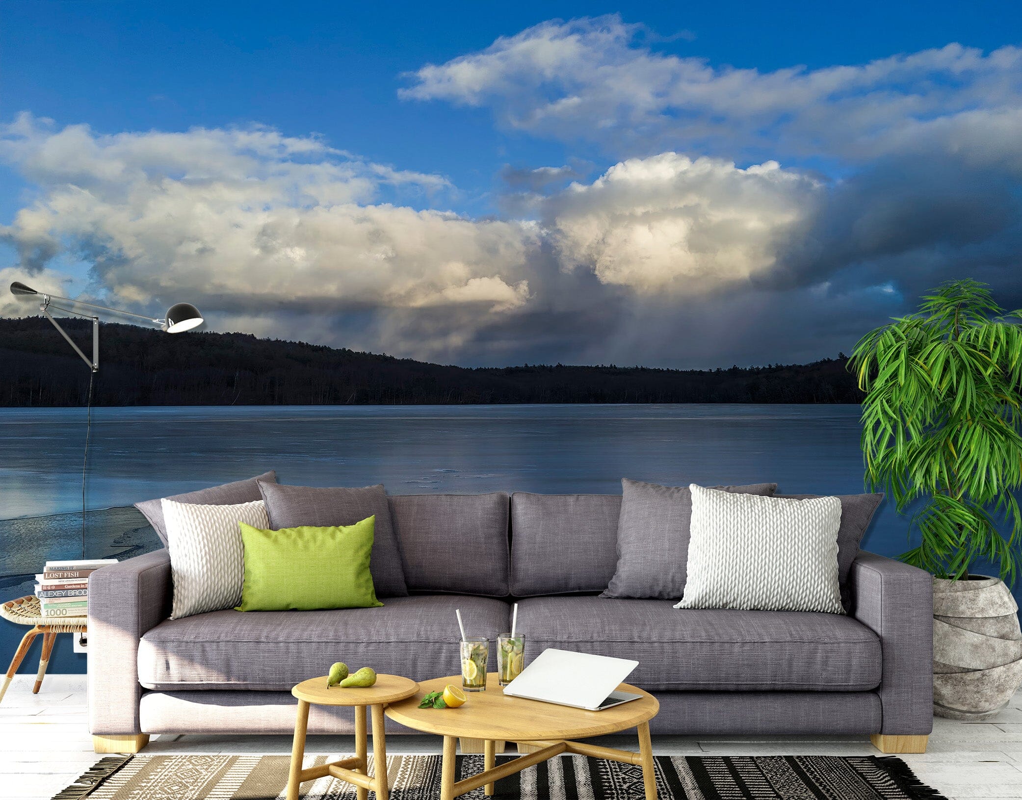 3D Blue Sky Sea 121 Jerry LoFaro Wall Mural Wall Murals Wallpaper AJ Wallpaper 2