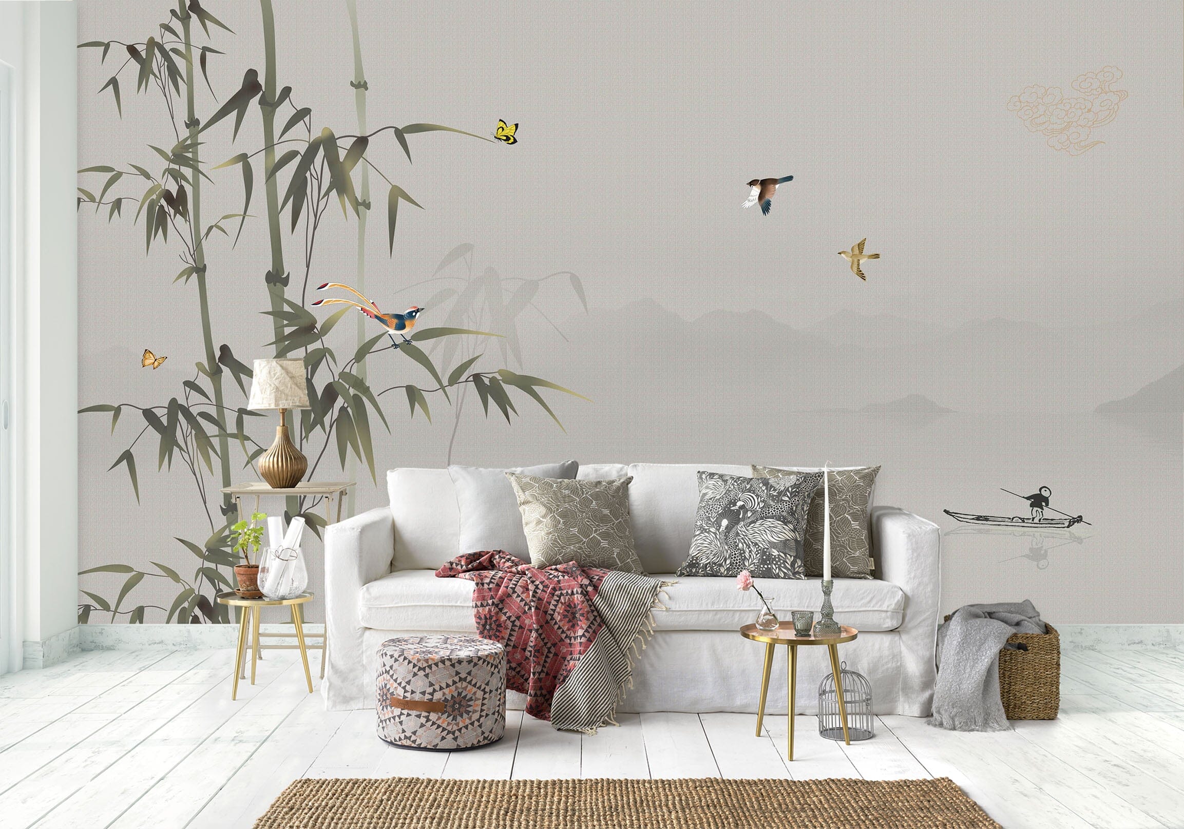 3D Bamboo Forest 1599 Wall Murals Wallpaper AJ Wallpaper 2