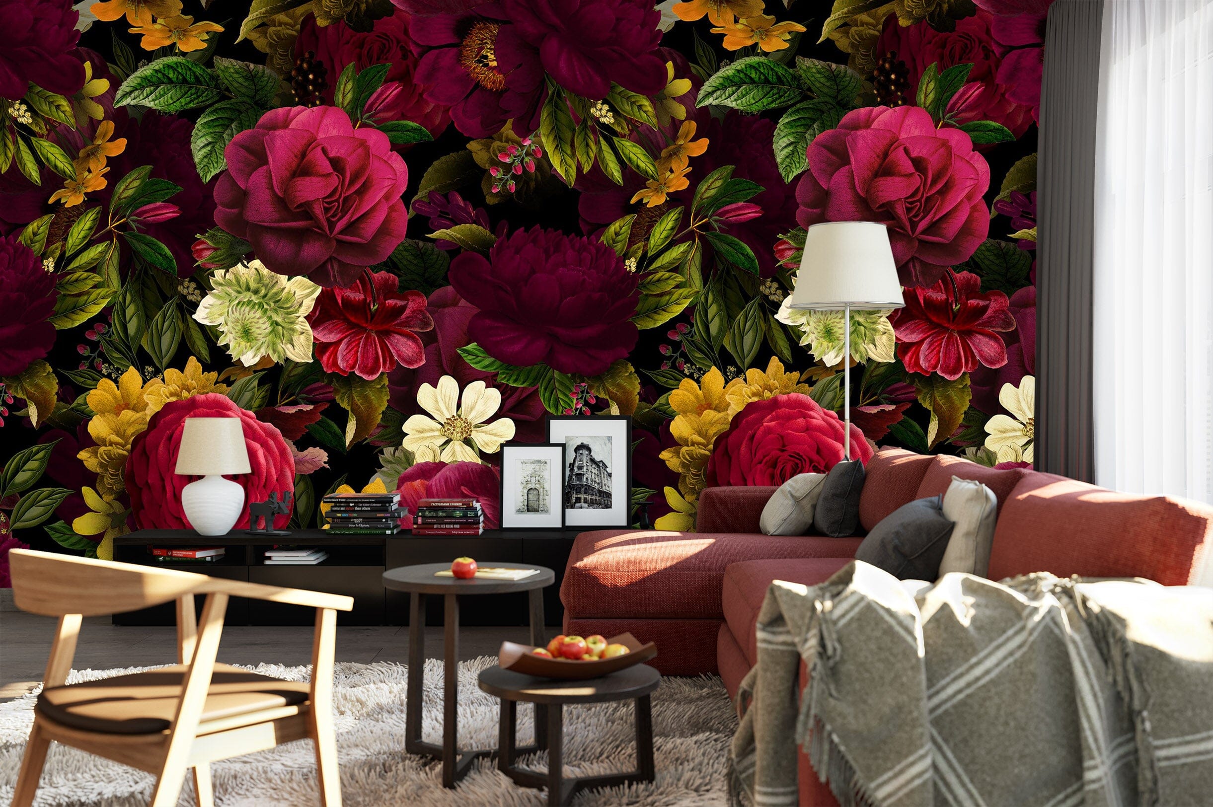 3D Frosty Rose 1399 Uta Naumann Wall Mural Wall Murals Wallpaper AJ Wallpaper 2