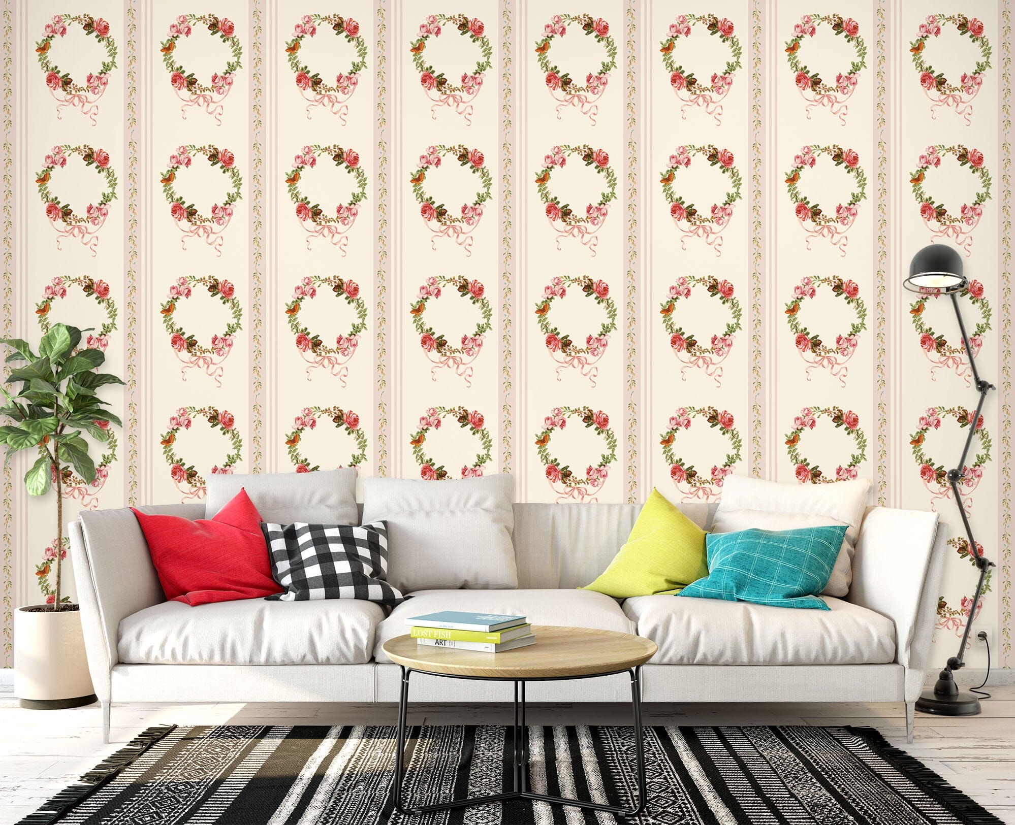 3D Beautiful Wreath 159 Uta Naumann Wall Mural Wall Murals Wallpaper AJ Wallpaper 2