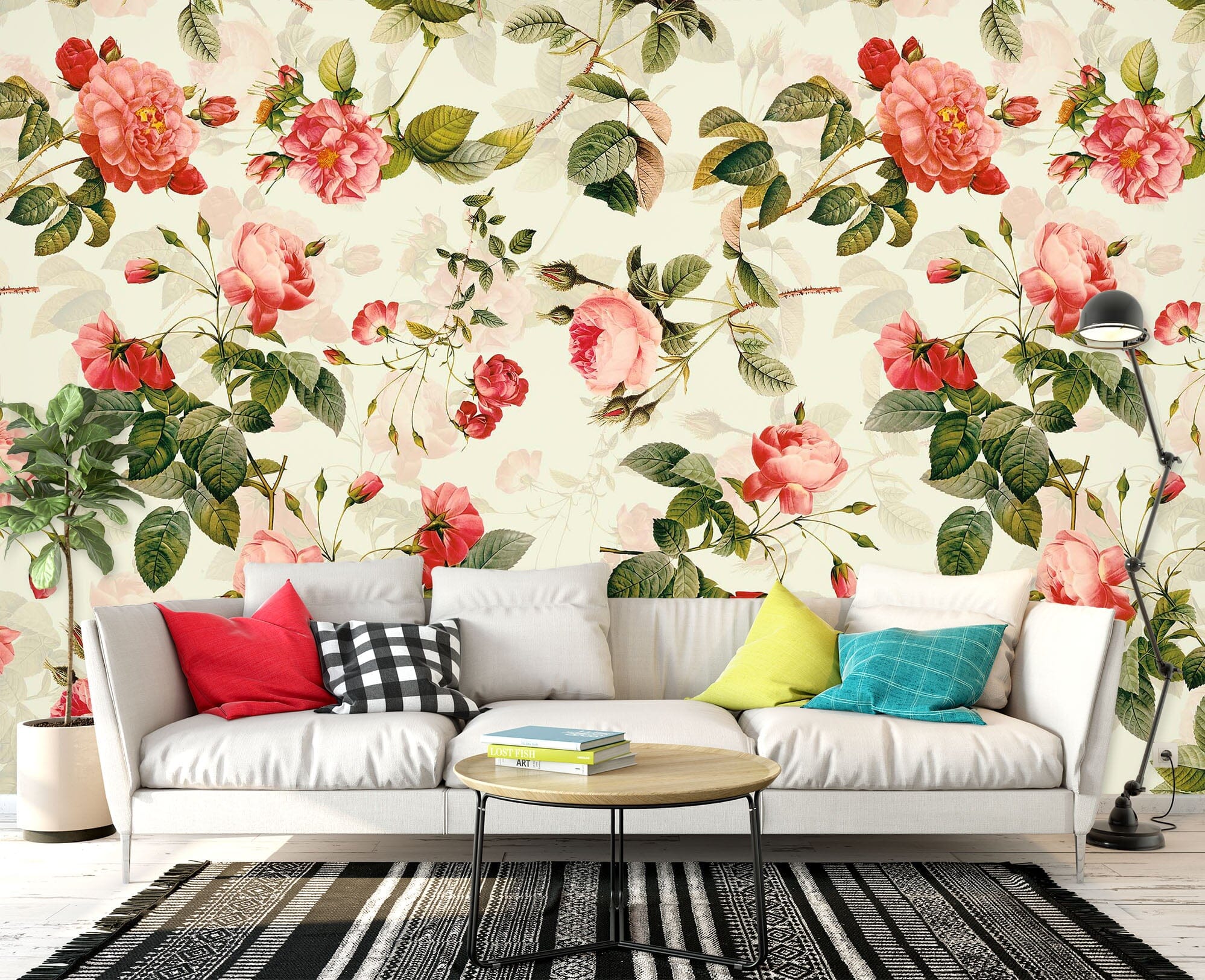3D Pink Rose 122 Uta Naumann Wall Mural Wall Murals Wallpaper AJ Wallpaper 2