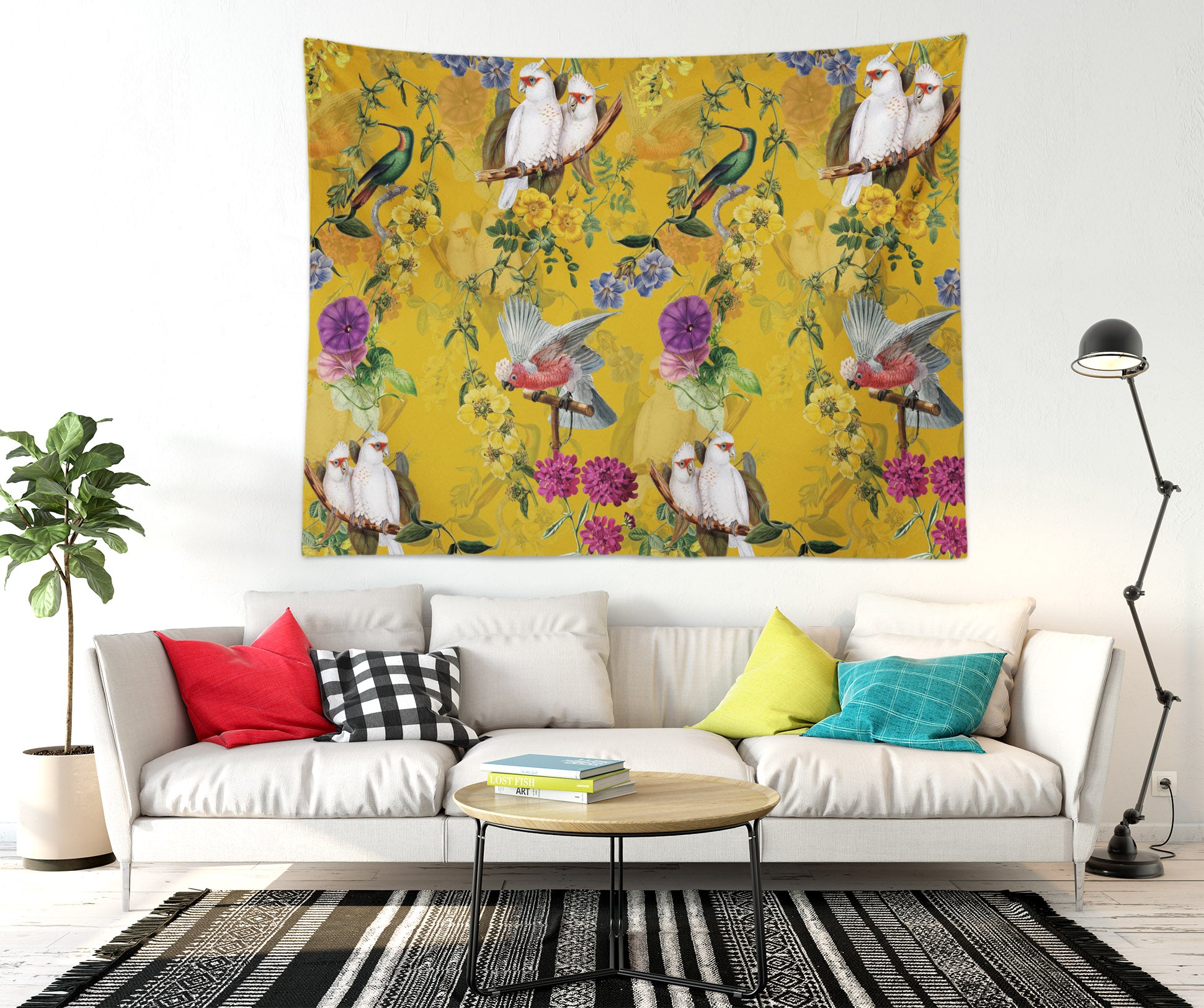 3D Flower Bird 5316 Uta Naumann Tapestry Hanging Cloth Hang