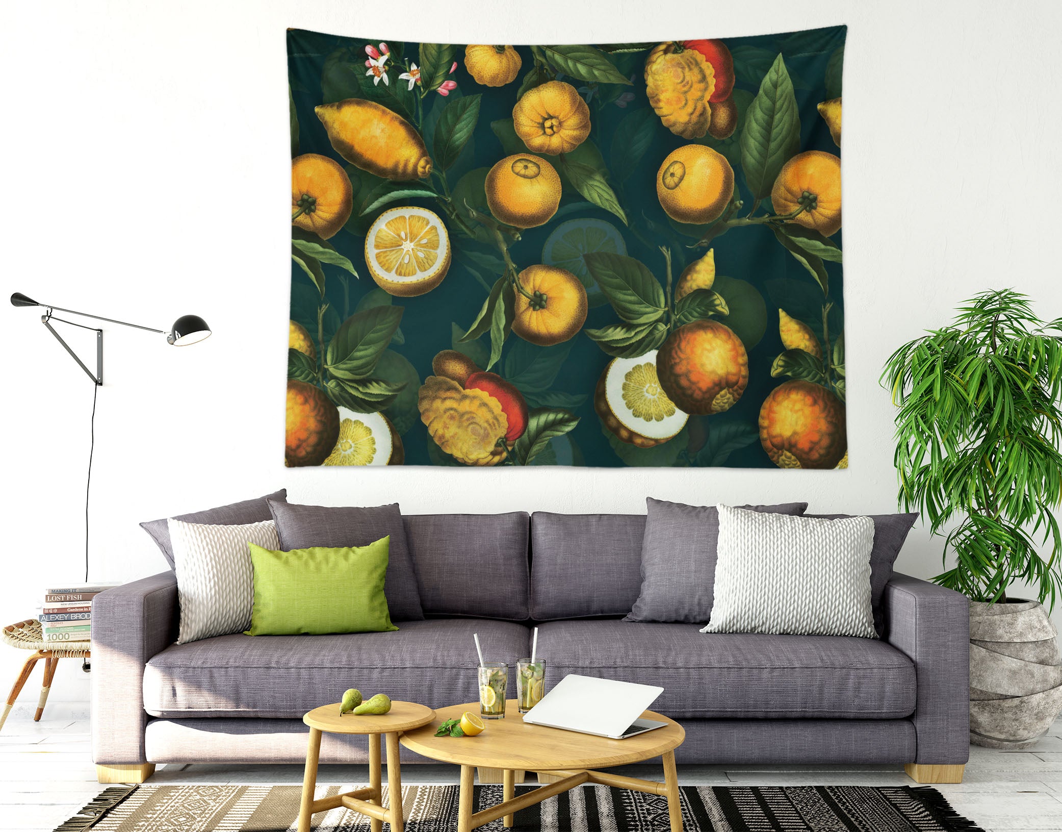 3D Yellow Fruit 5337 Uta Naumann Tapestry Hanging Cloth Hang
