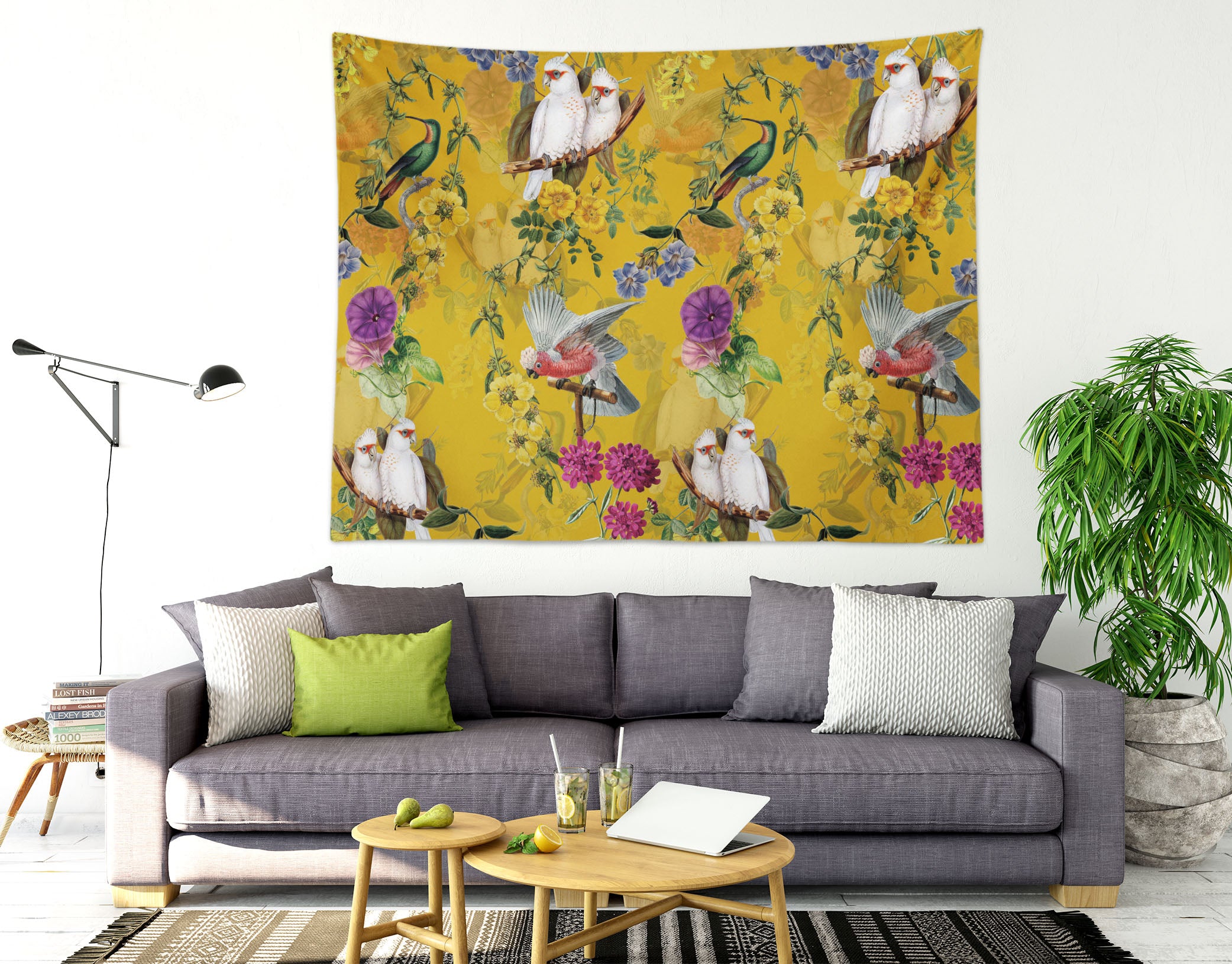 3D Flower Bird 5316 Uta Naumann Tapestry Hanging Cloth Hang