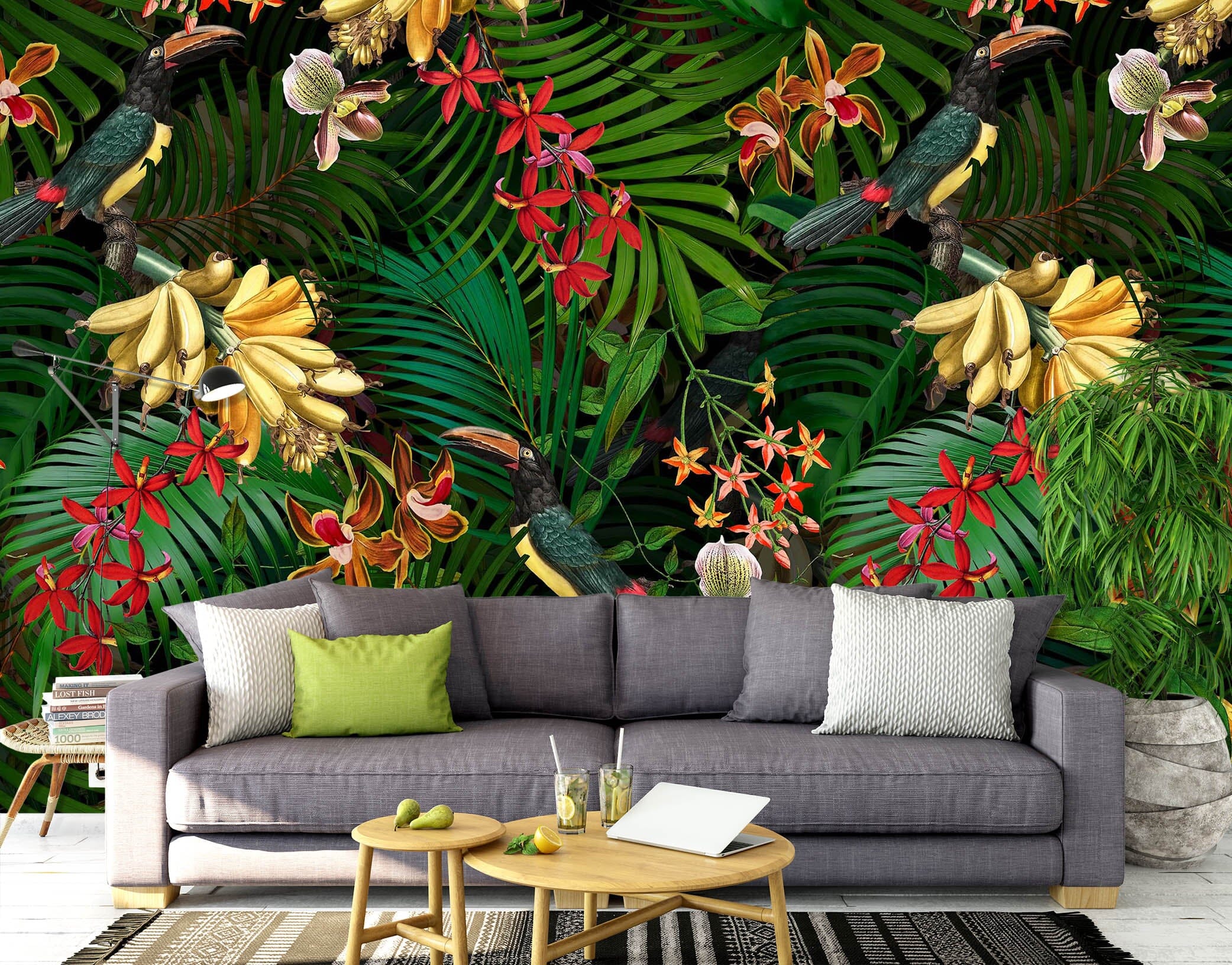 3D Woods Flowers 150 Uta Naumann Wall Mural Wall Murals Wallpaper AJ Wallpaper 2