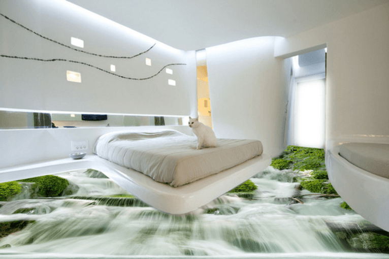 3D Rapids 134 Floor Mural Wallpaper AJ Wallpaper 2