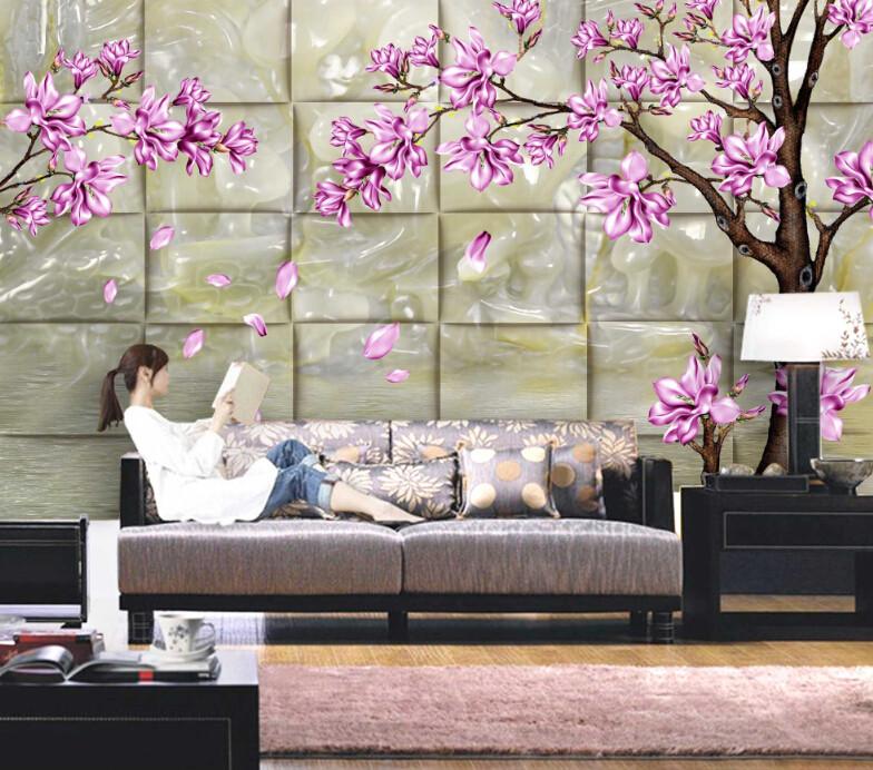 Purple Tree Wallpaper AJ Wallpaper 2