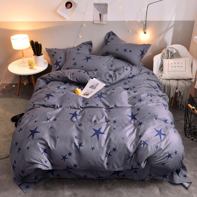 3D Gray Background Blue Star 13036 Bed Pillowcases Quilt