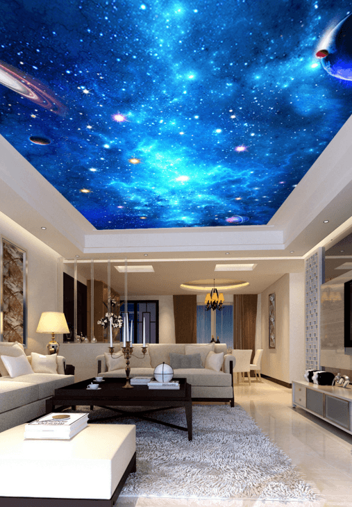 Bright Blue Space Wallpaper AJ Wallpaper 2