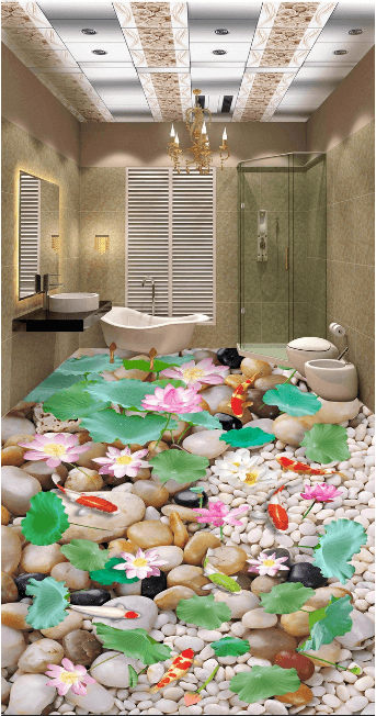 3D Transparent River 377 Floor Mural Wallpaper AJ Wallpaper 2
