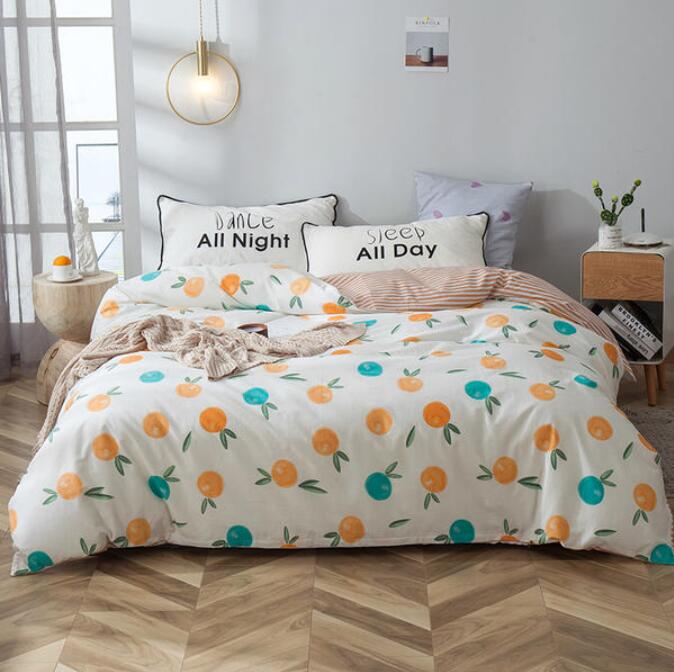 3D Yellow-Green Oranges 4189 Bed Pillowcases Quilt