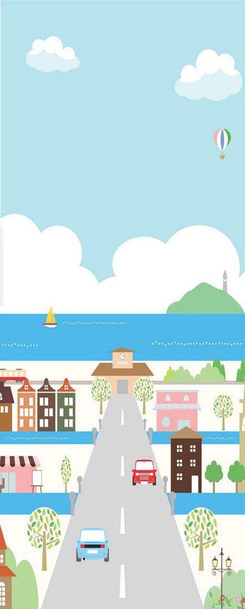 3D comic Street door mural Wallpaper AJ Wallpaper