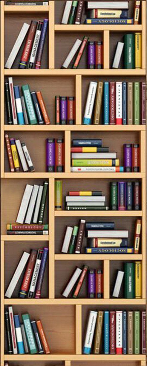 3D study cabinet storage door mural Wallpaper AJ Wallpaper